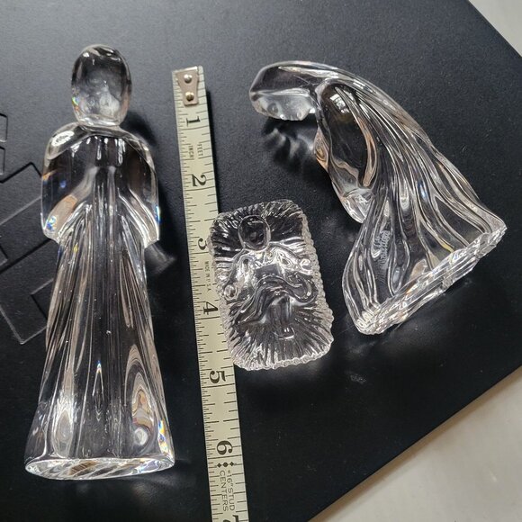 Waterford Crystal NATIVITY 3pc Set - Holy Family Mary, Joseph, Baby Jesus - Picture 4 of 12